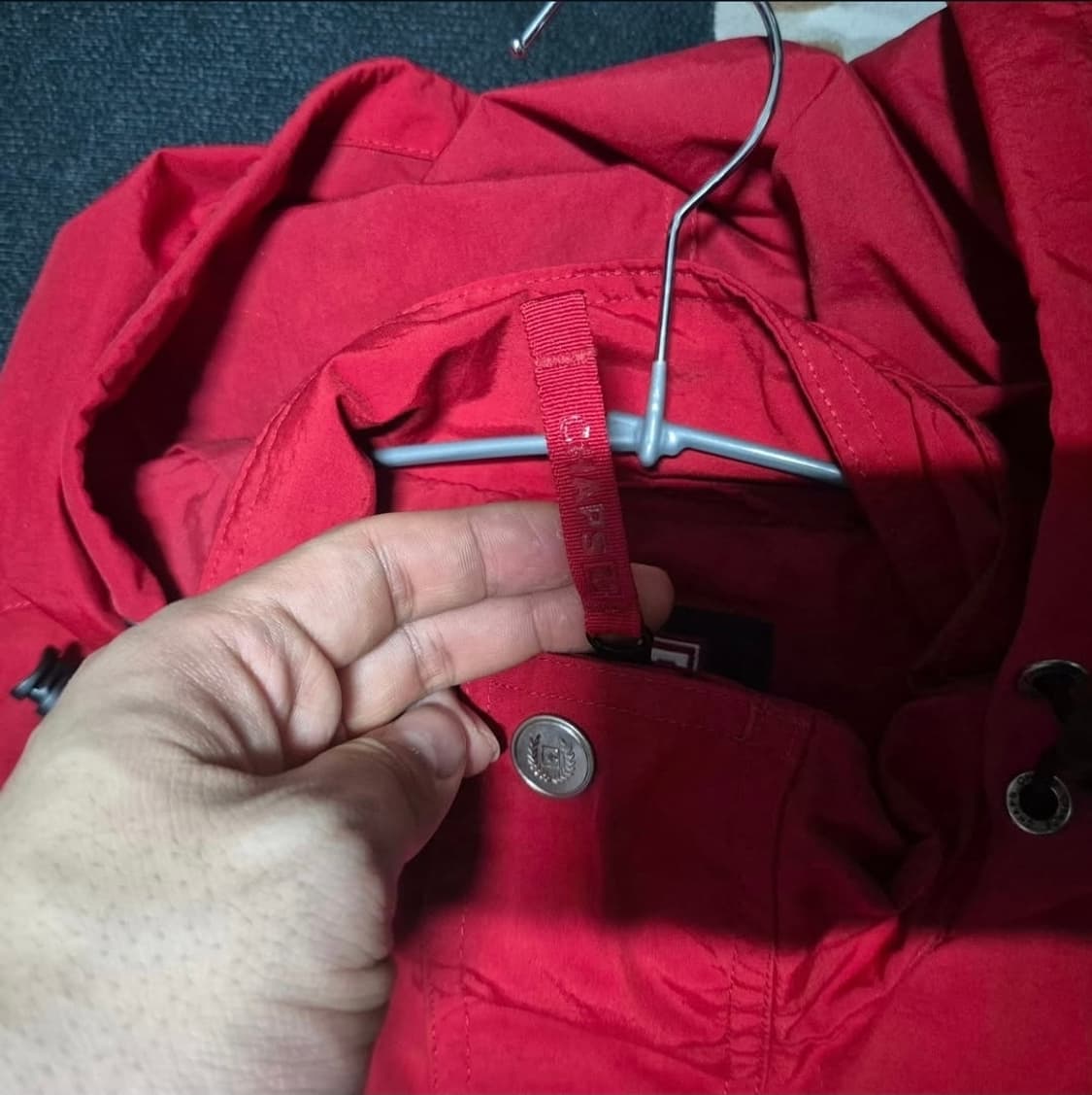 90's 챕스 랄프로렌 나일론 쉘 하프 집 아노락 자켓 L 상품이미지3