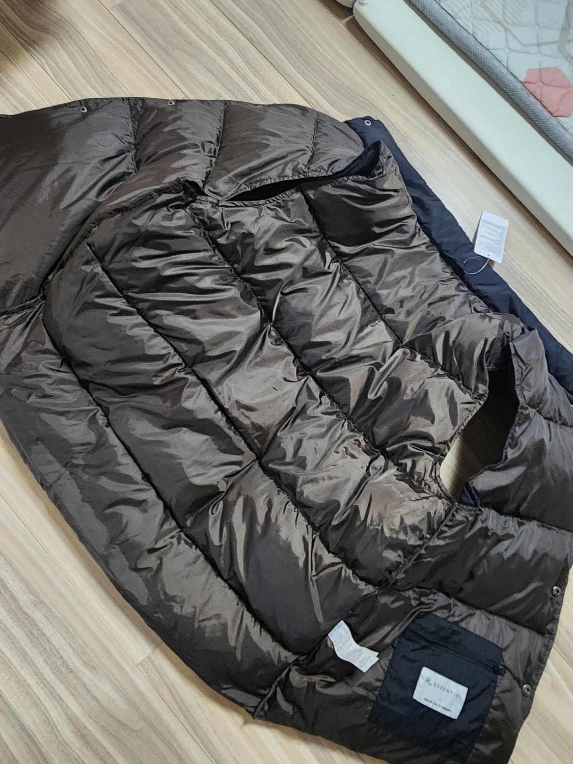 행텐덕다운패딩조끼자켓오리털점퍼L 상품이미지6