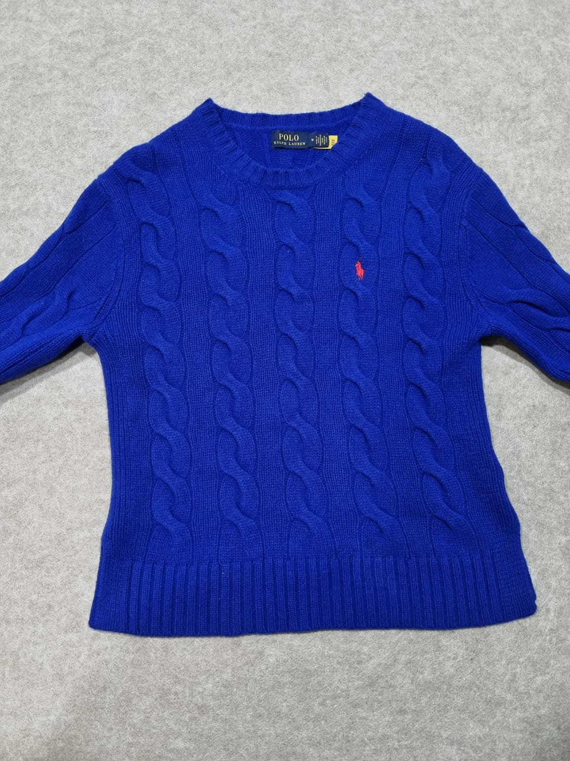 여성 M 폴로 케이블 니트 긴팔 상품이미지8