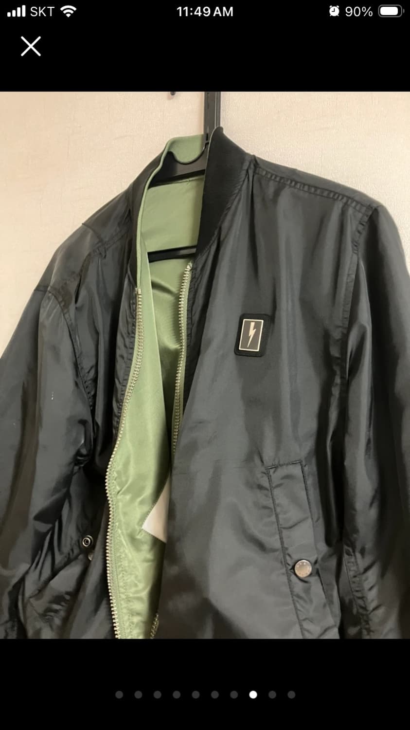 [새상품급] 닐바렛 x 알파인더스트리 양면 ma1자켓 S 사이즈 상품이미지8