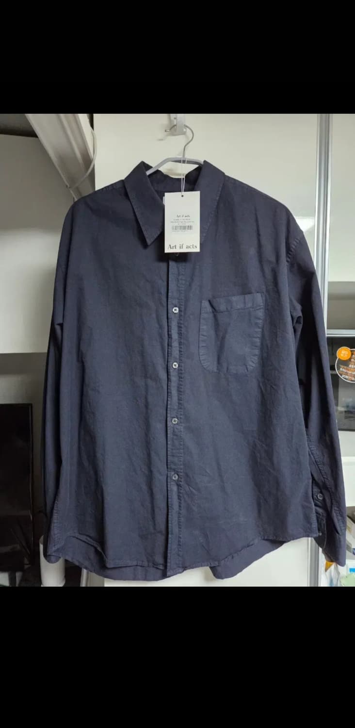 아트이프액츠 파드레 가먼트다이드 셔츠 다크 네이비 상품이미지1