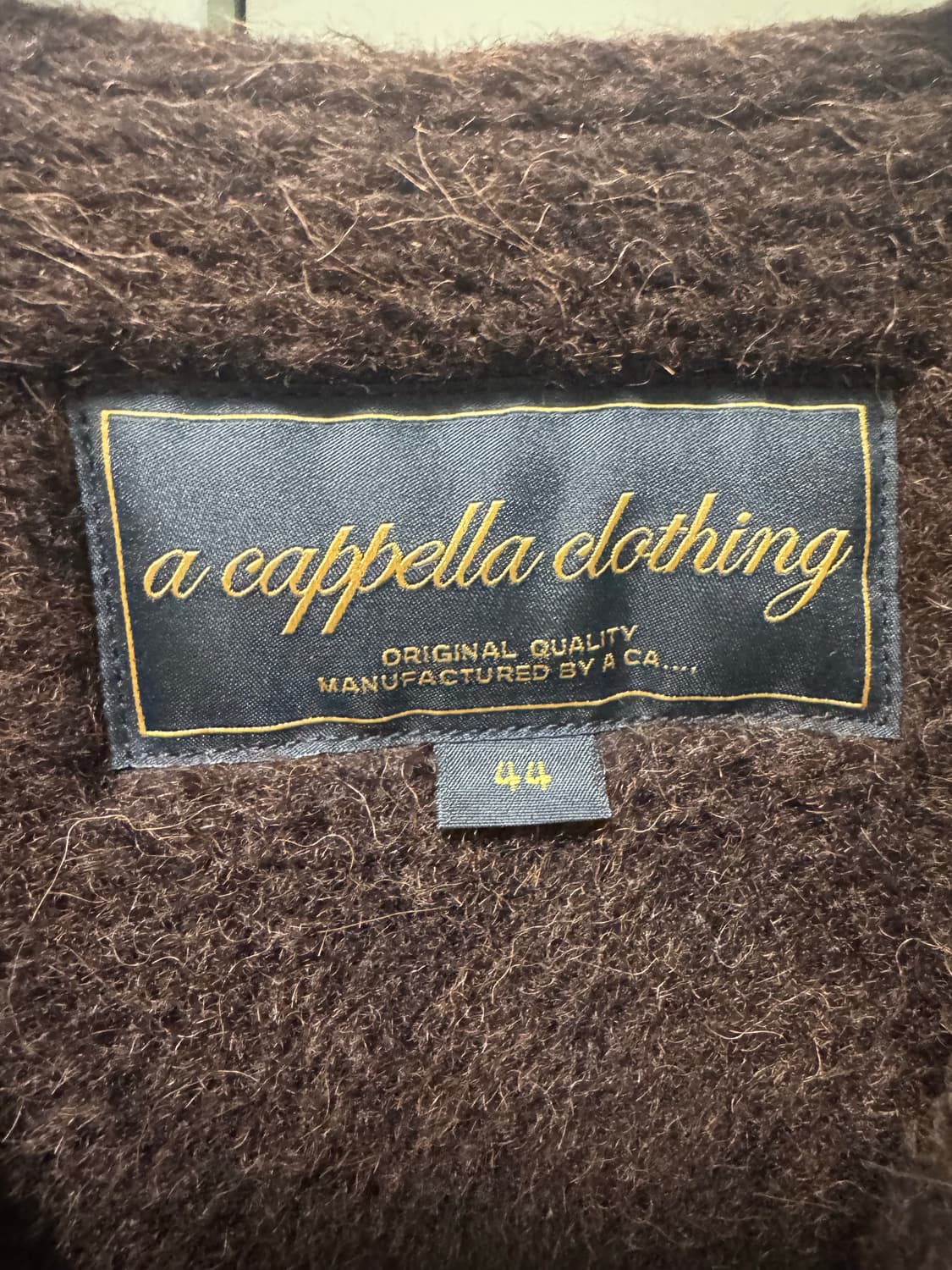 (1회 착용)아카펠라 클로딩 40s 알파카 덱베스트44(100사이즈) 상품이미지3