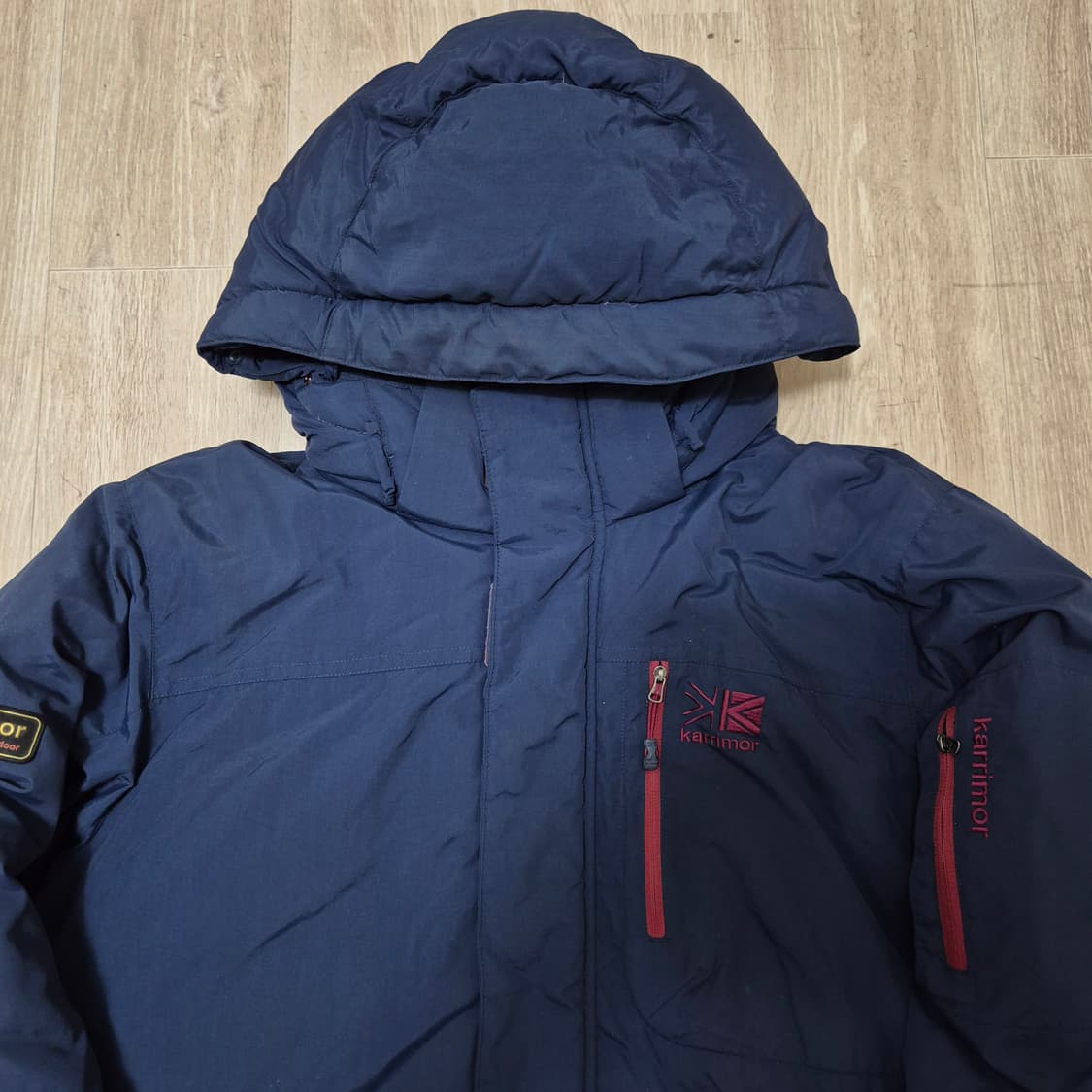 카리모어 아웃도어 사이드와펜 후드 패딩 구스다운자켓 상품이미지2