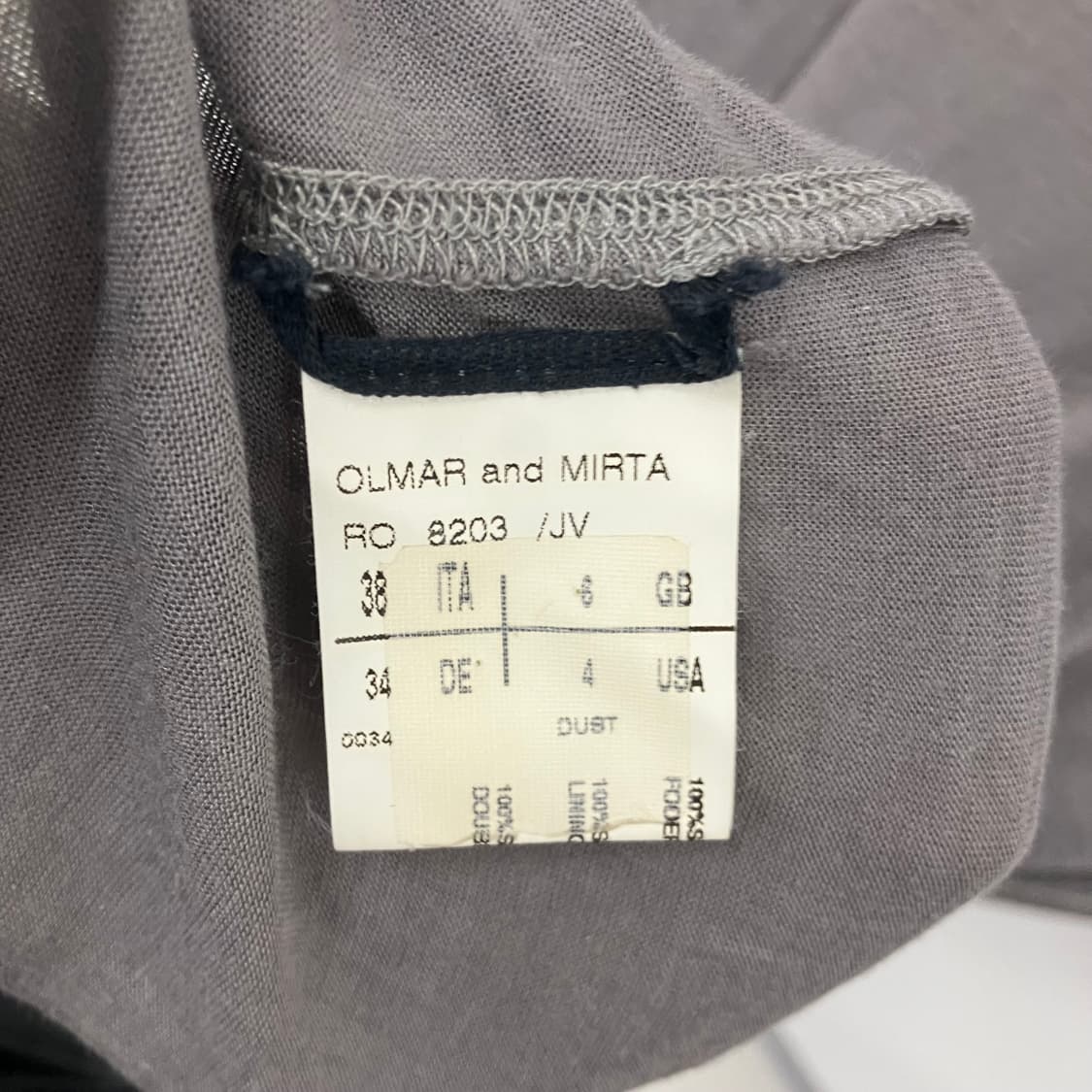 릭오웬스 07ss wishbone 그레이 브이넥 롱슬리브 38 상품이미지8