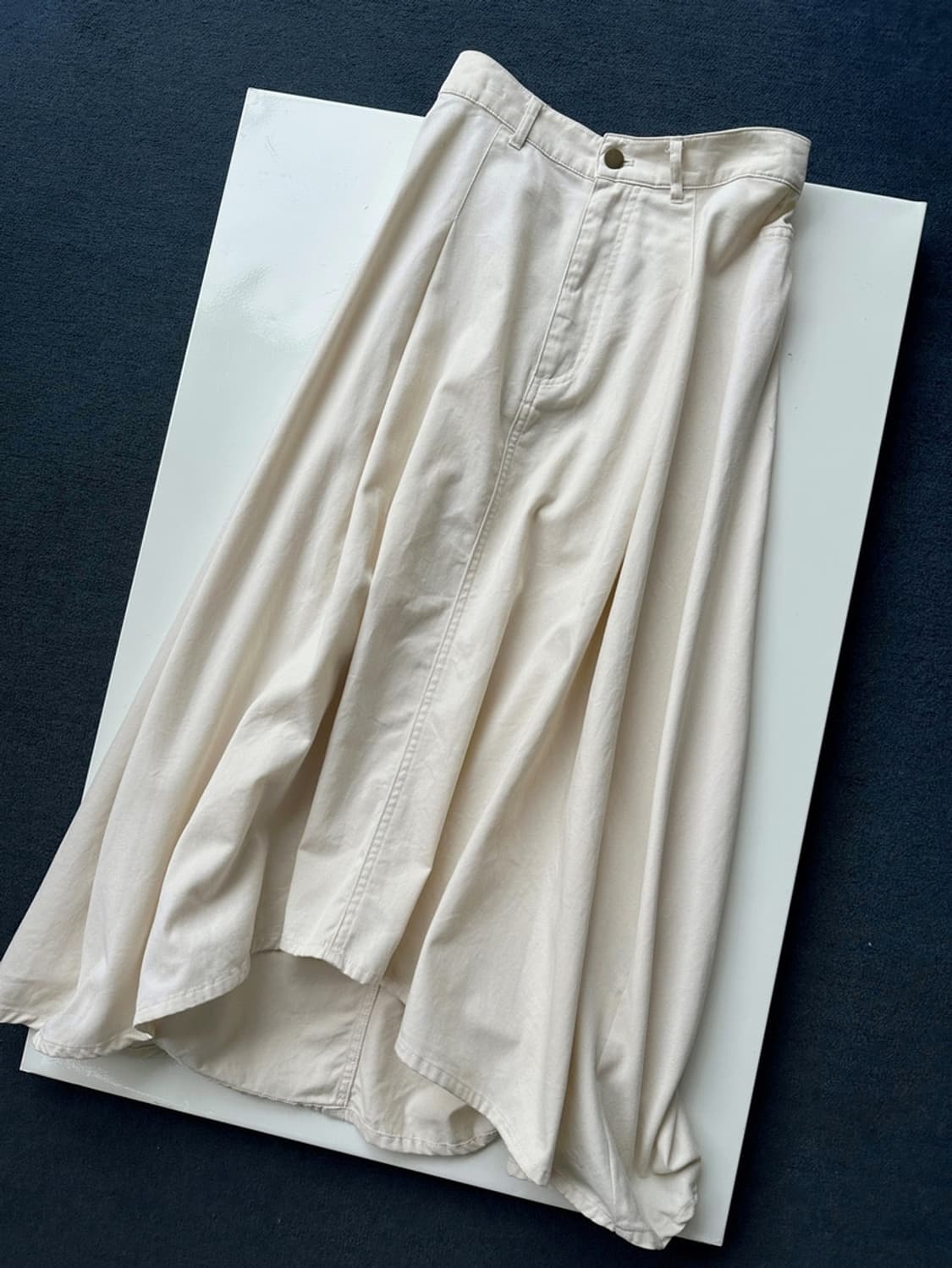 Cotton unbalance hem loose 상품이미지8