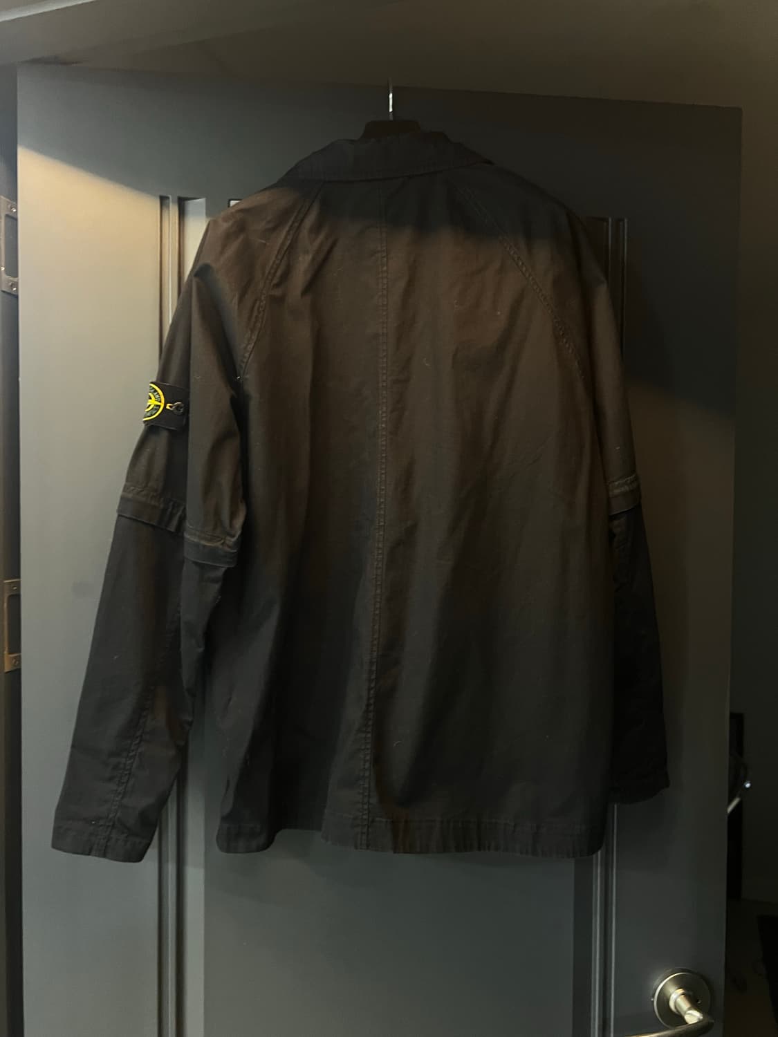 스톤아일랜드 오버셔츠 스트레치 코튼 블랙 M 상품이미지2