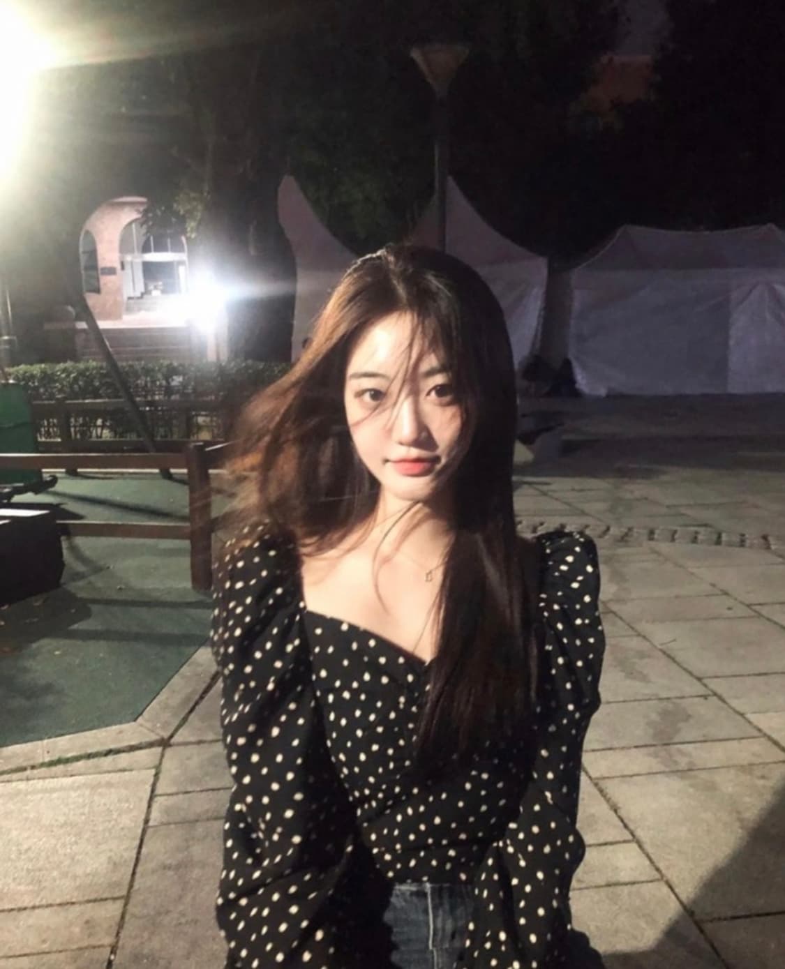 제니오 러블리 도트 블라우스 상품이미지1