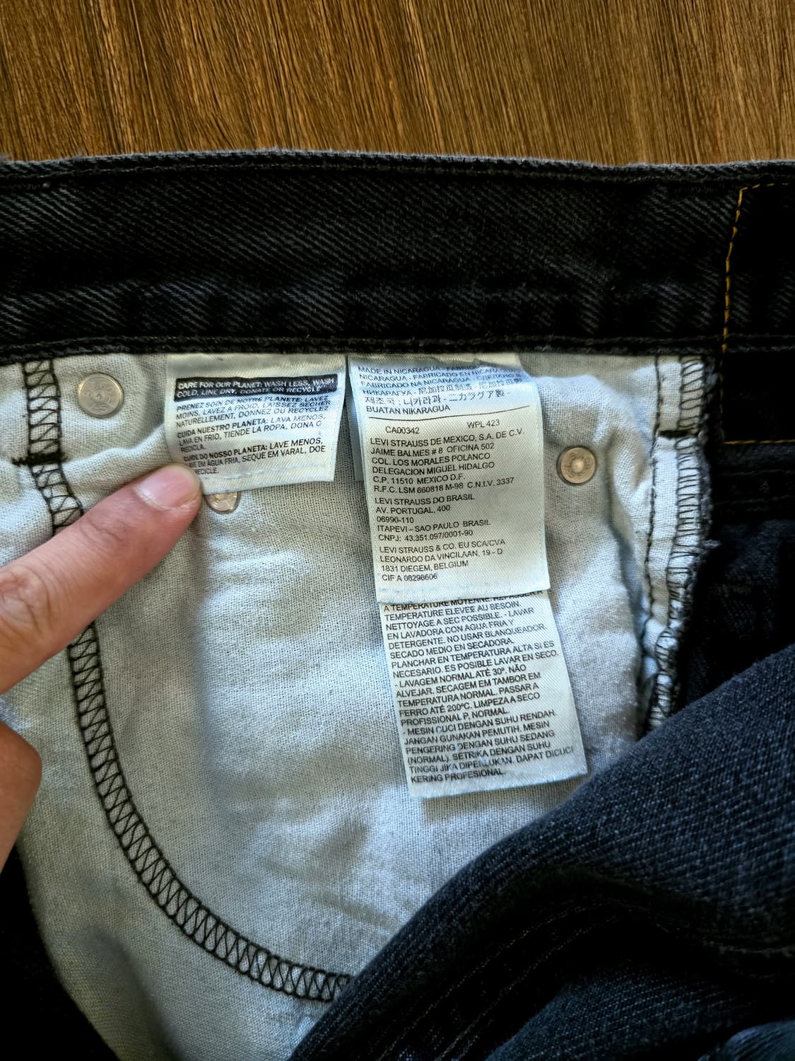 리바이스 517 Nicaragua 블랙 워시드 (Levis 517) 상품이미지4