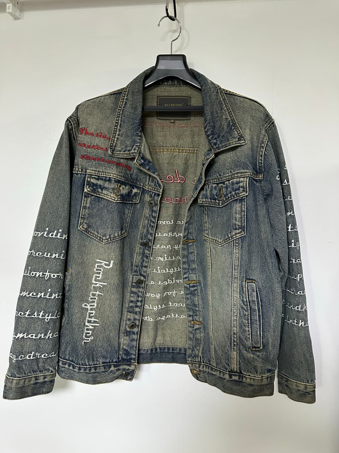 MADCOW 프린팅 데님 자켓 2XL 상품이미지1