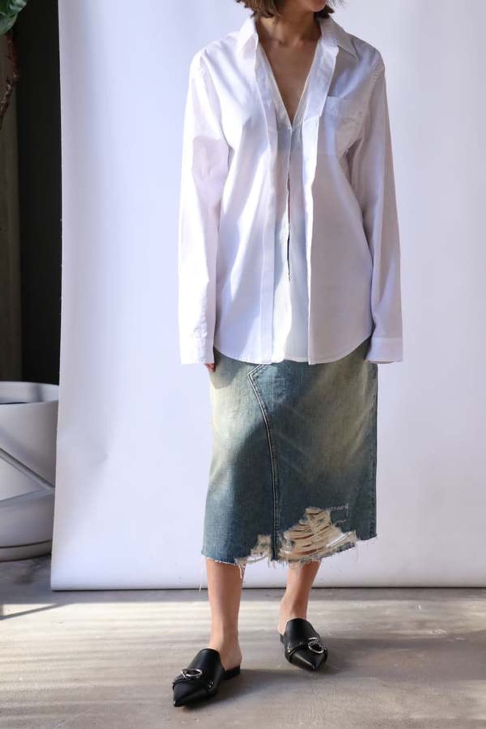 R13 알써틴 폴드아웃 셔츠 L 새상품 상품이미지8