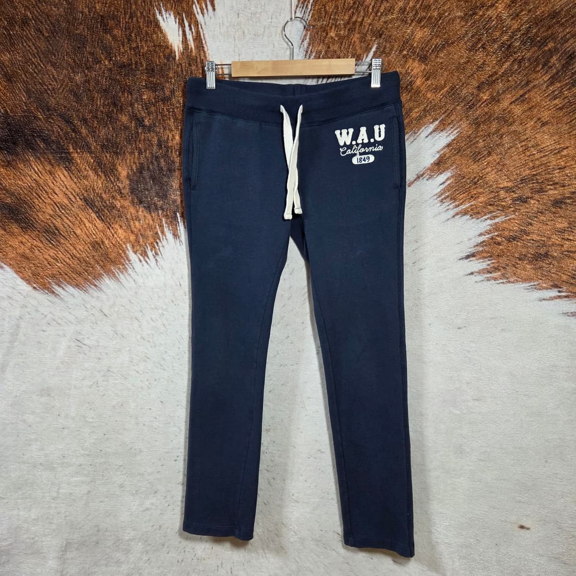 후아유 네이비 스웻팬츠 상품이미지1