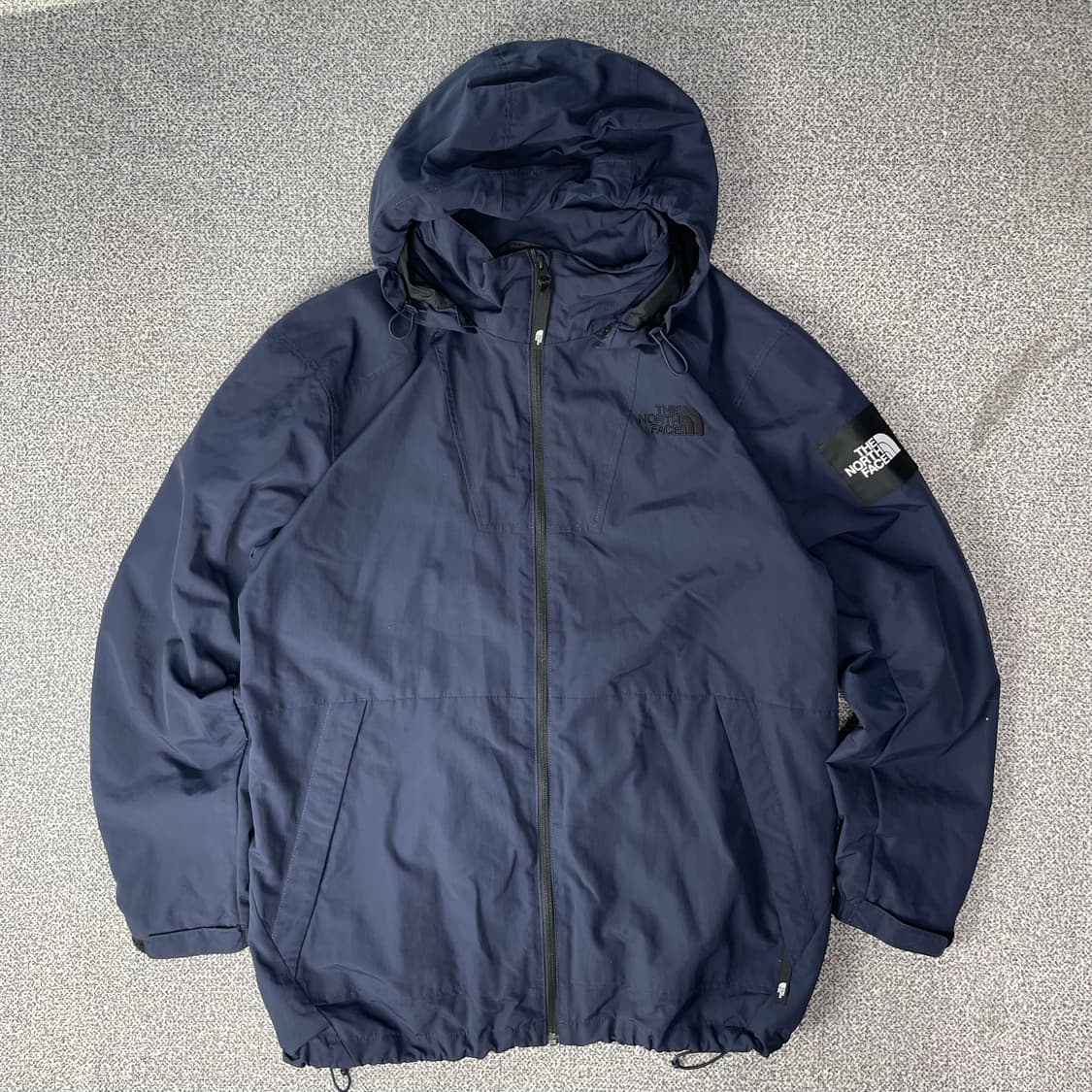 노스페이스 네이비 바람막이 후드 자켓 상품이미지1