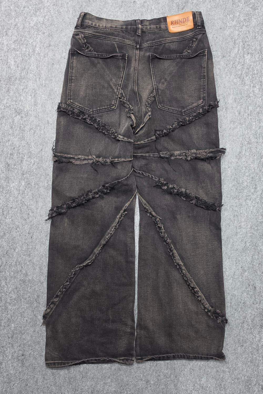 빈티지 토네이도 디테일 그런지 와이드 데님팬츠 L 상품이미지2
