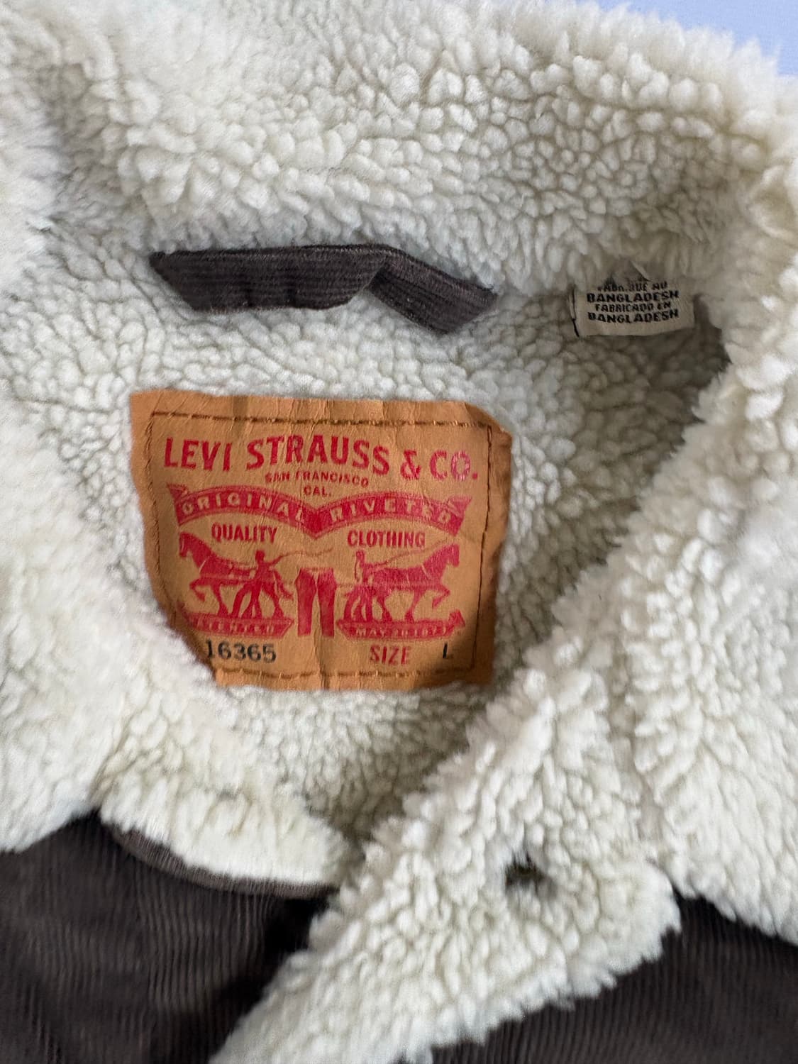 리바이스 코듀로이 셰르파 자켓 상품이미지4