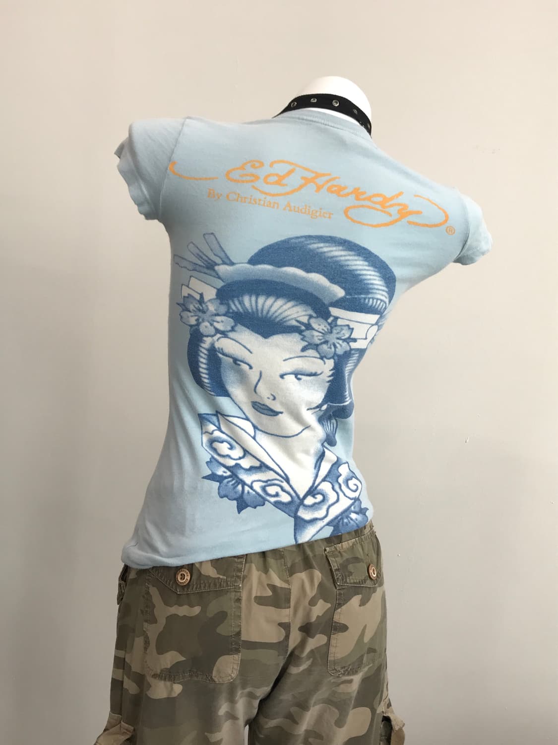 Ed Hardy 'Geisha' Printing T-shirts 상품이미지4