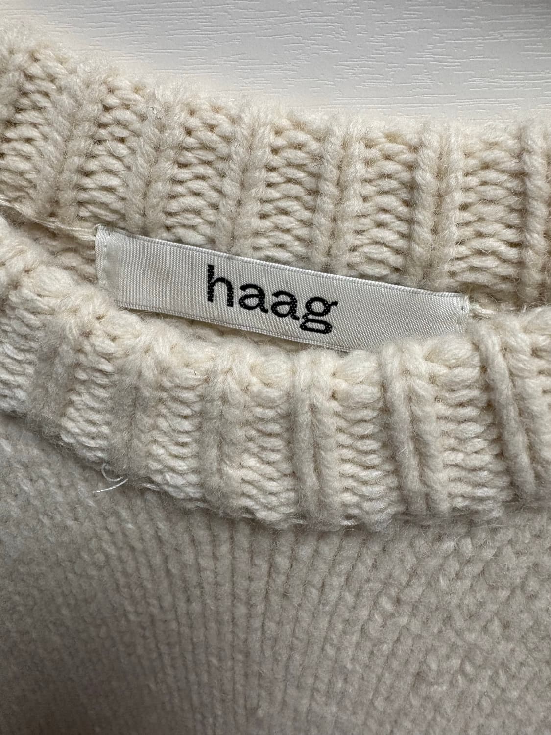 헤이그 니트 아이보리 상품이미지3