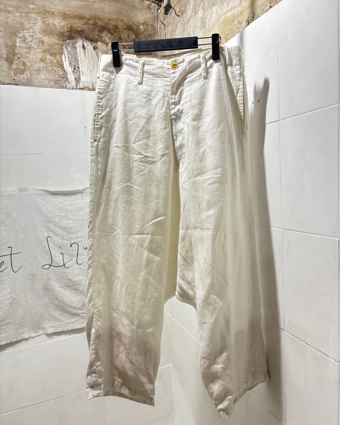 yohji yamamoto pour homme 린넨 사루엘 팬츠 상품이미지1