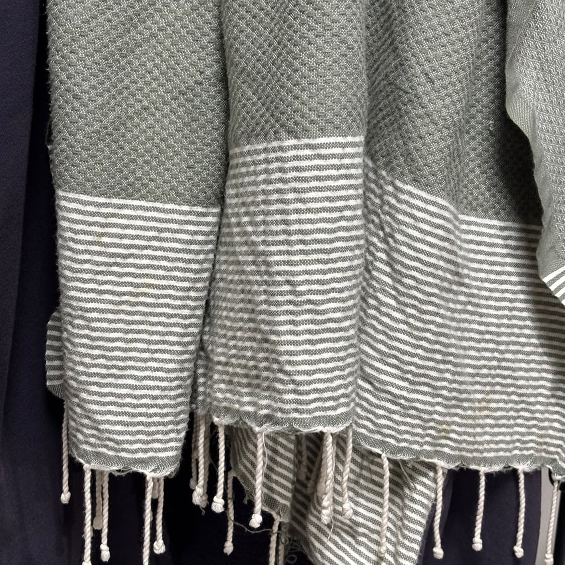 L) bless 블레스 코튼 숄 코트 상품이미지3