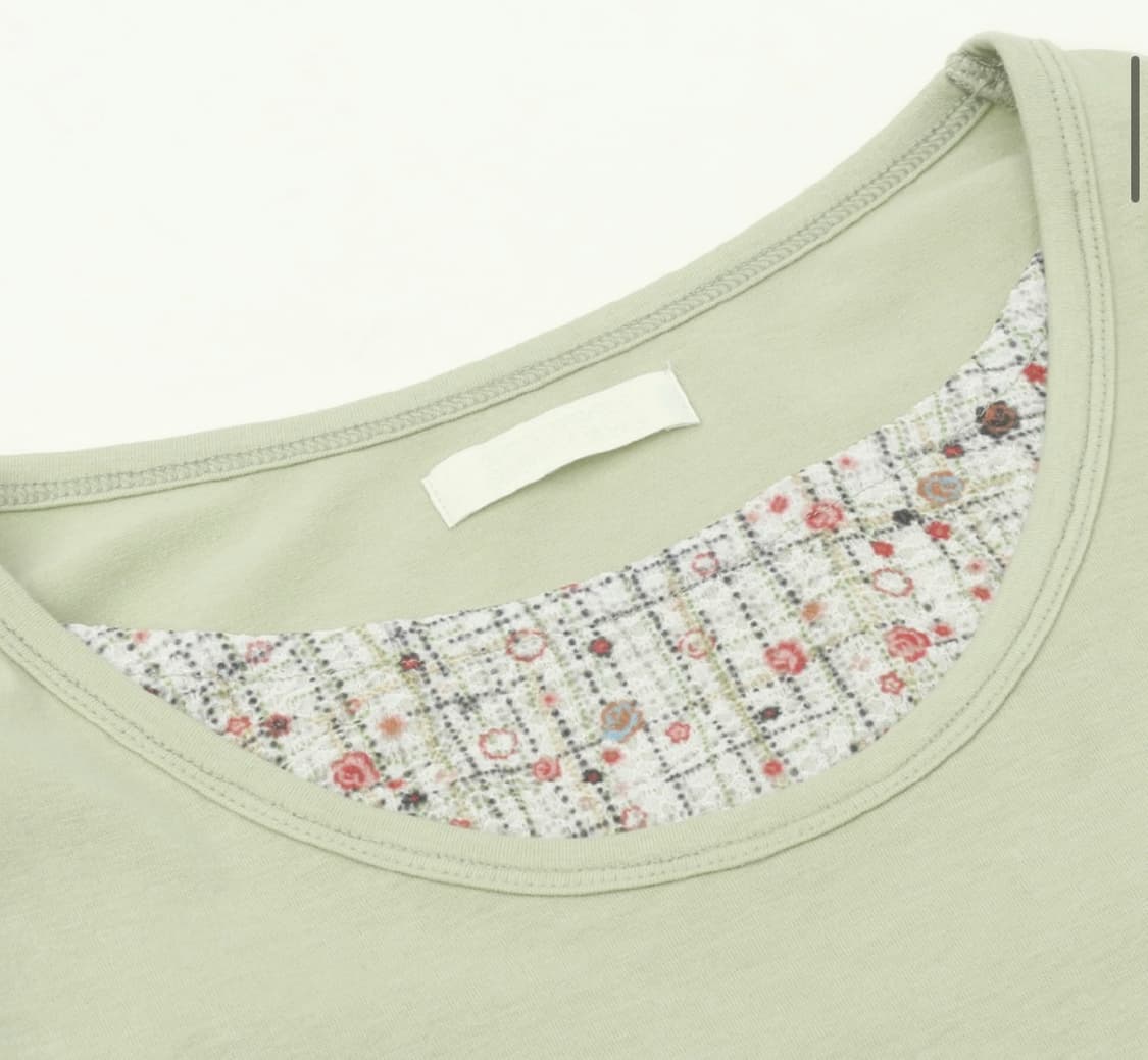 써넥트 레인보우 레이어드 롱슬리브 그린 상품이미지3