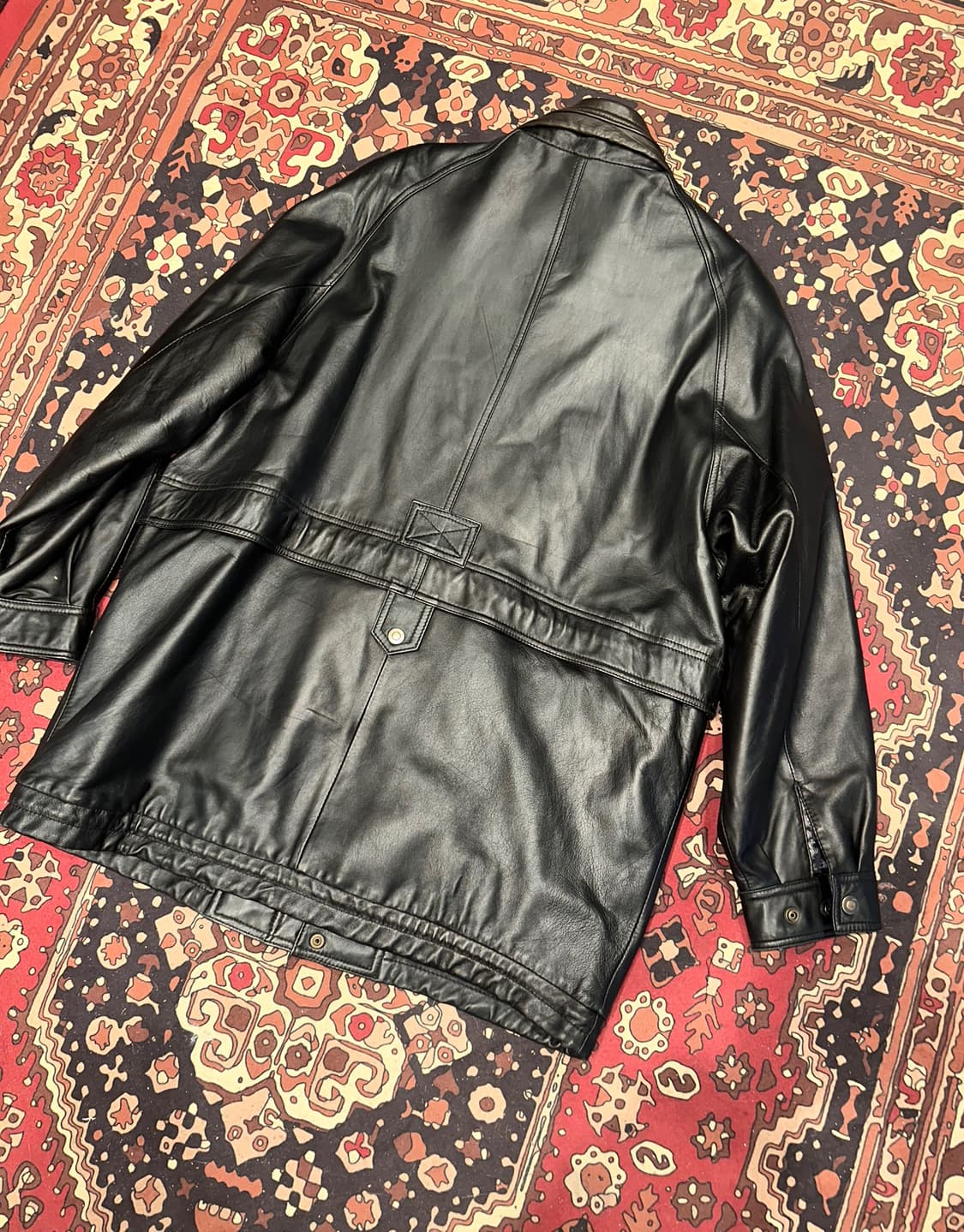 ( 2XL ) 가죽코트 가죽롱코트 가죽자켓 가죽카코트 레더자켓 봄버자켓 상품이미지4