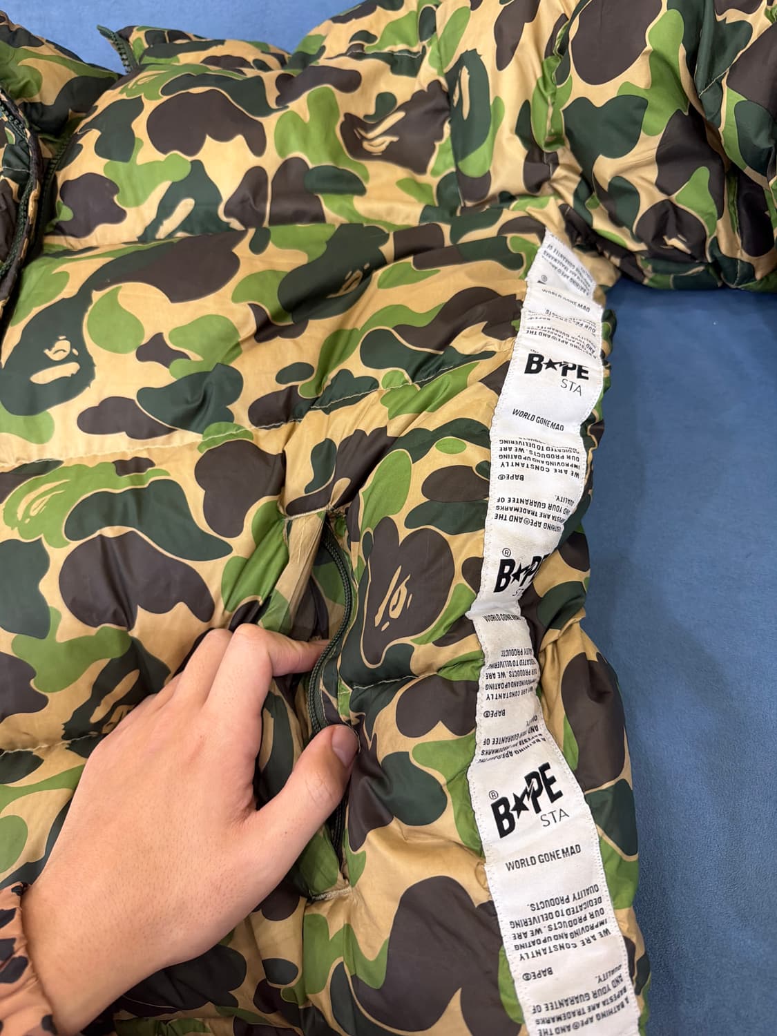 베이프 카모 다운 상품이미지7