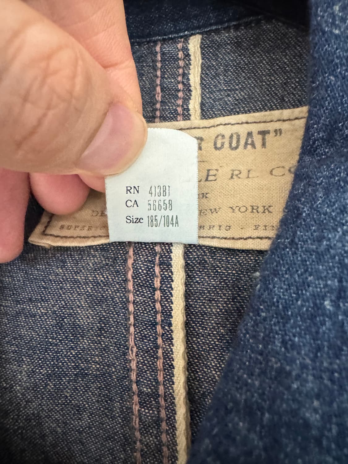 XL 더블알엘 셀비지 데님 엔지니어 코트 상품이미지4