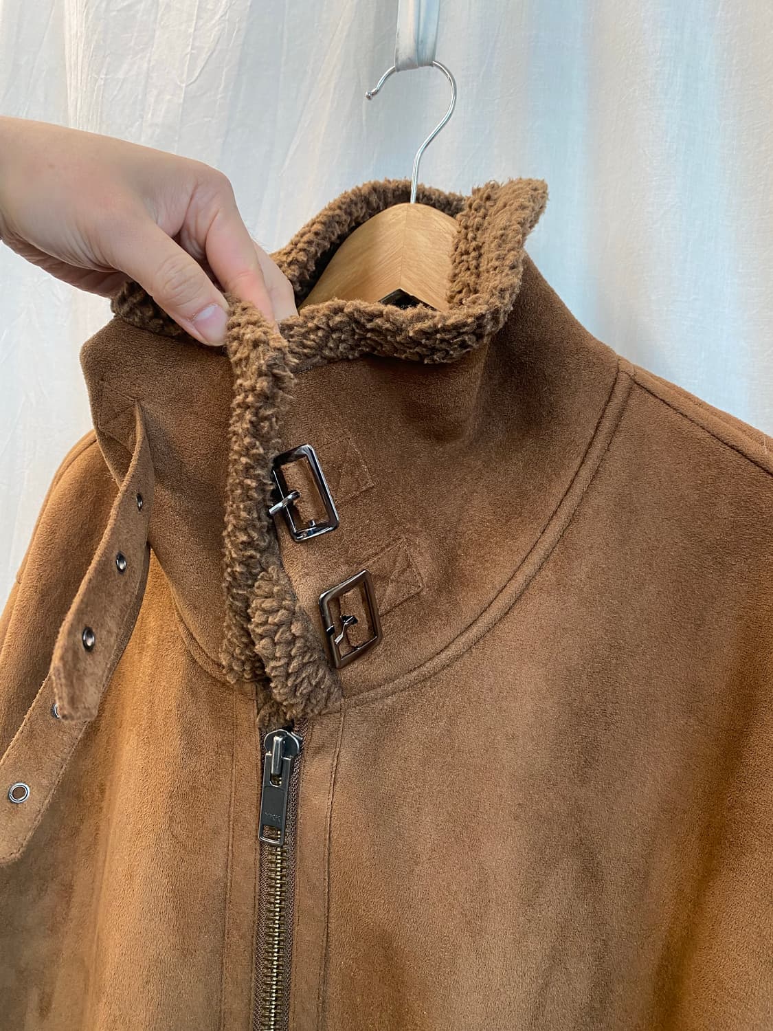 MURUA 브라운 스웨이드 무스탕  상품이미지7