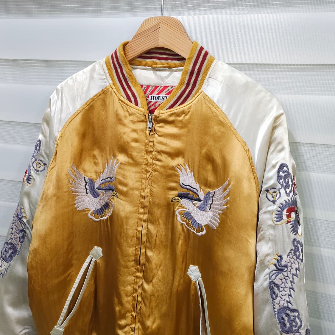 HOUSTON 독수리 용 무늬 스카쟌 자켓- M 상품이미지2
