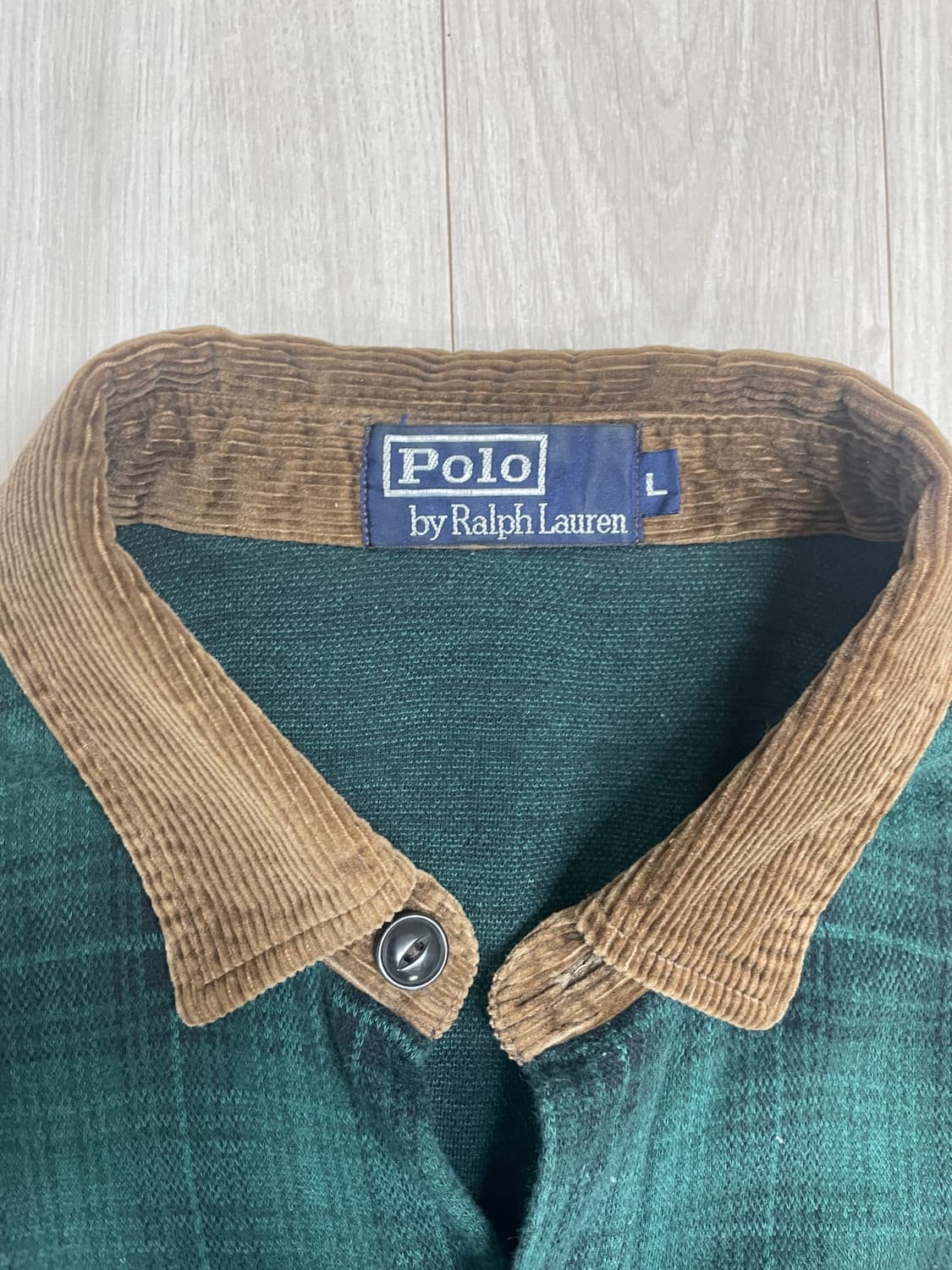 폴로 랄프로렌 체크 셔츠 가디건 상품이미지2