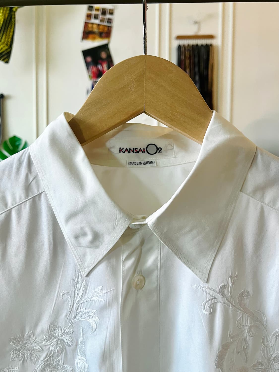 1980-90s KANSAI O2 Embroidery Old Shirt 상품이미지4
