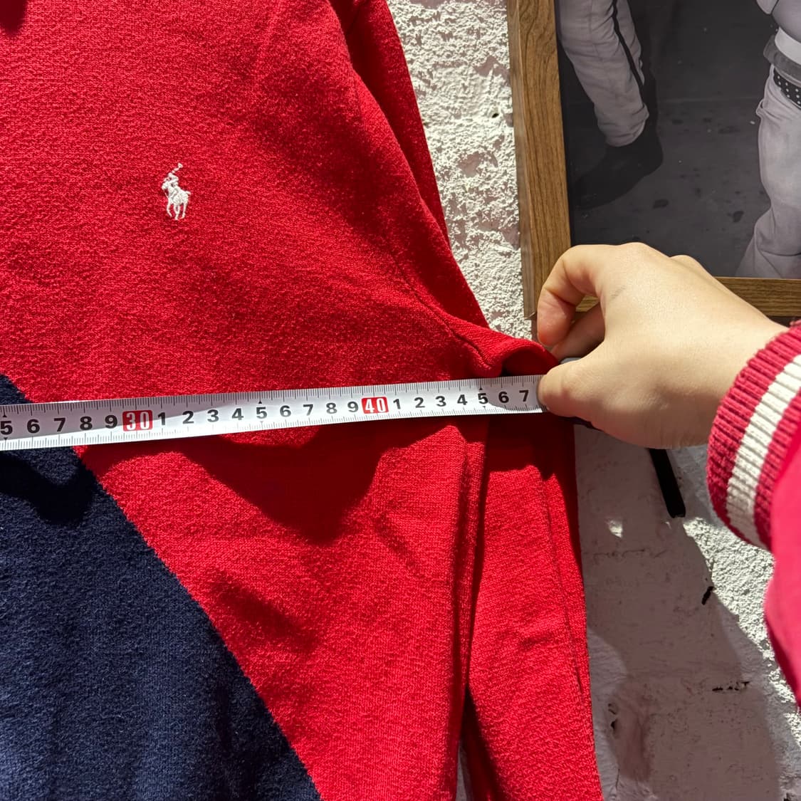 폴로 사선 포인트 니트집업 상품이미지9