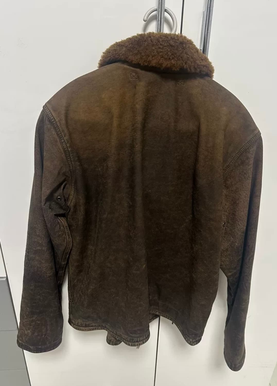 [XS] RRL 시어링 레더 덱 자켓 상품이미지2