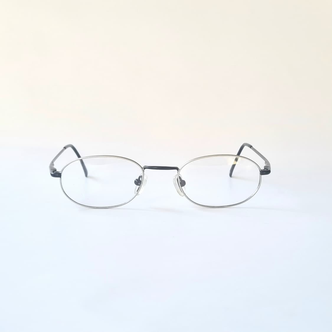 빈티지 레트로 오벌 블랙 &실버 안경테 430 상품이미지2