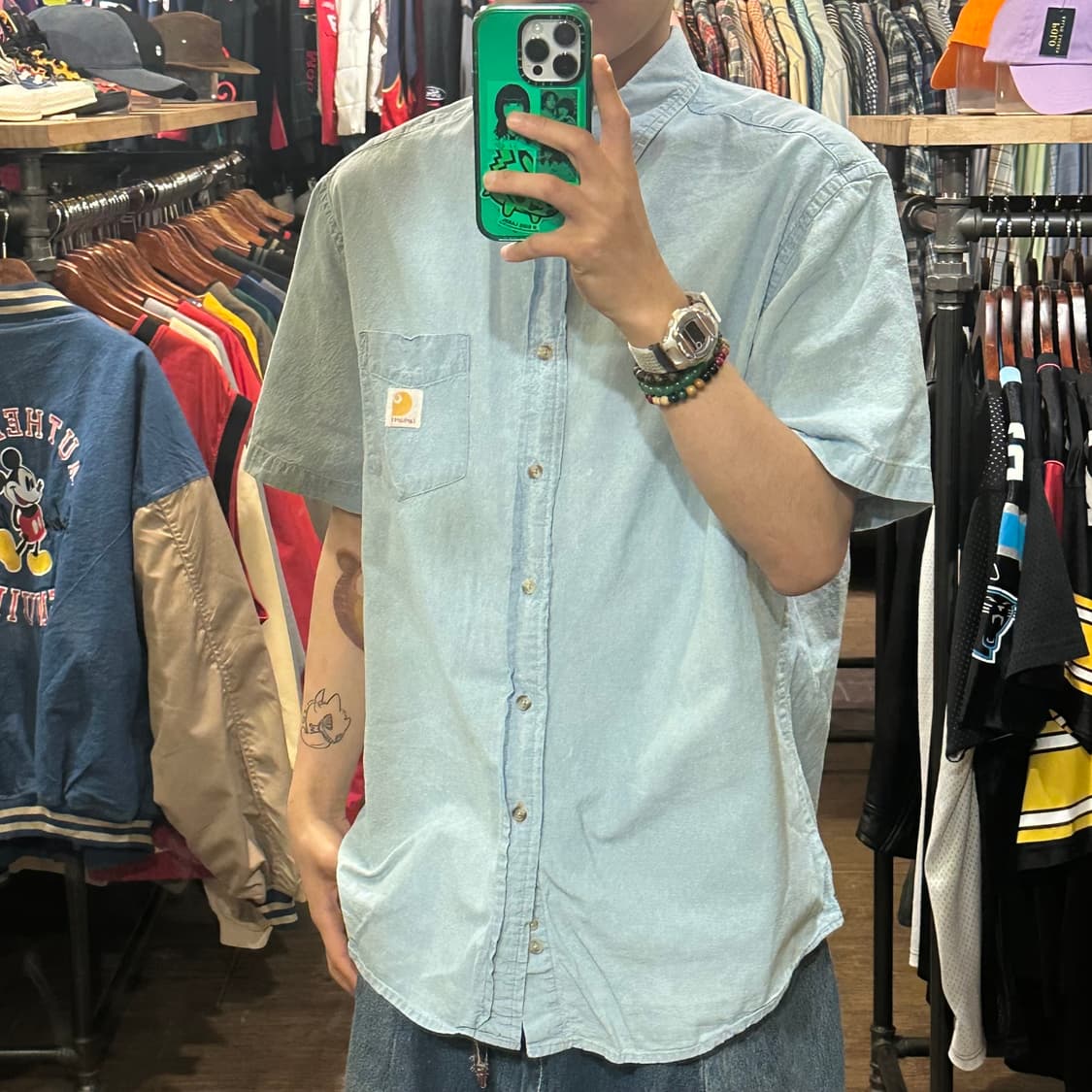 [HI] 칼하트 반팔 데님셔츠 상품이미지3