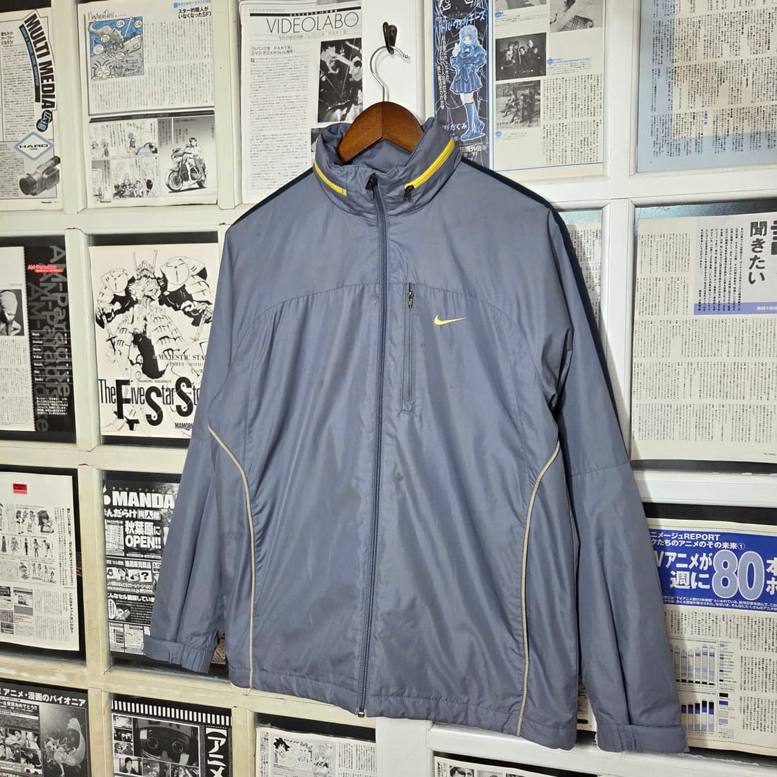나이키 블루 그레이 누빔 바람막이 자켓  상품이미지1