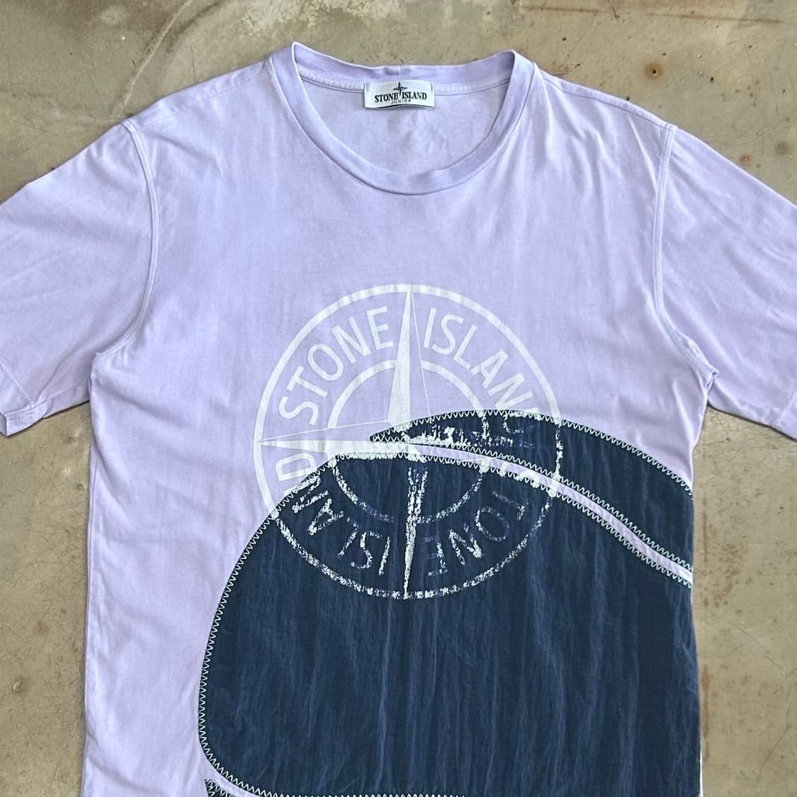 14 스톤아일랜드 프린트 퍼플 반팔티 상품이미지1