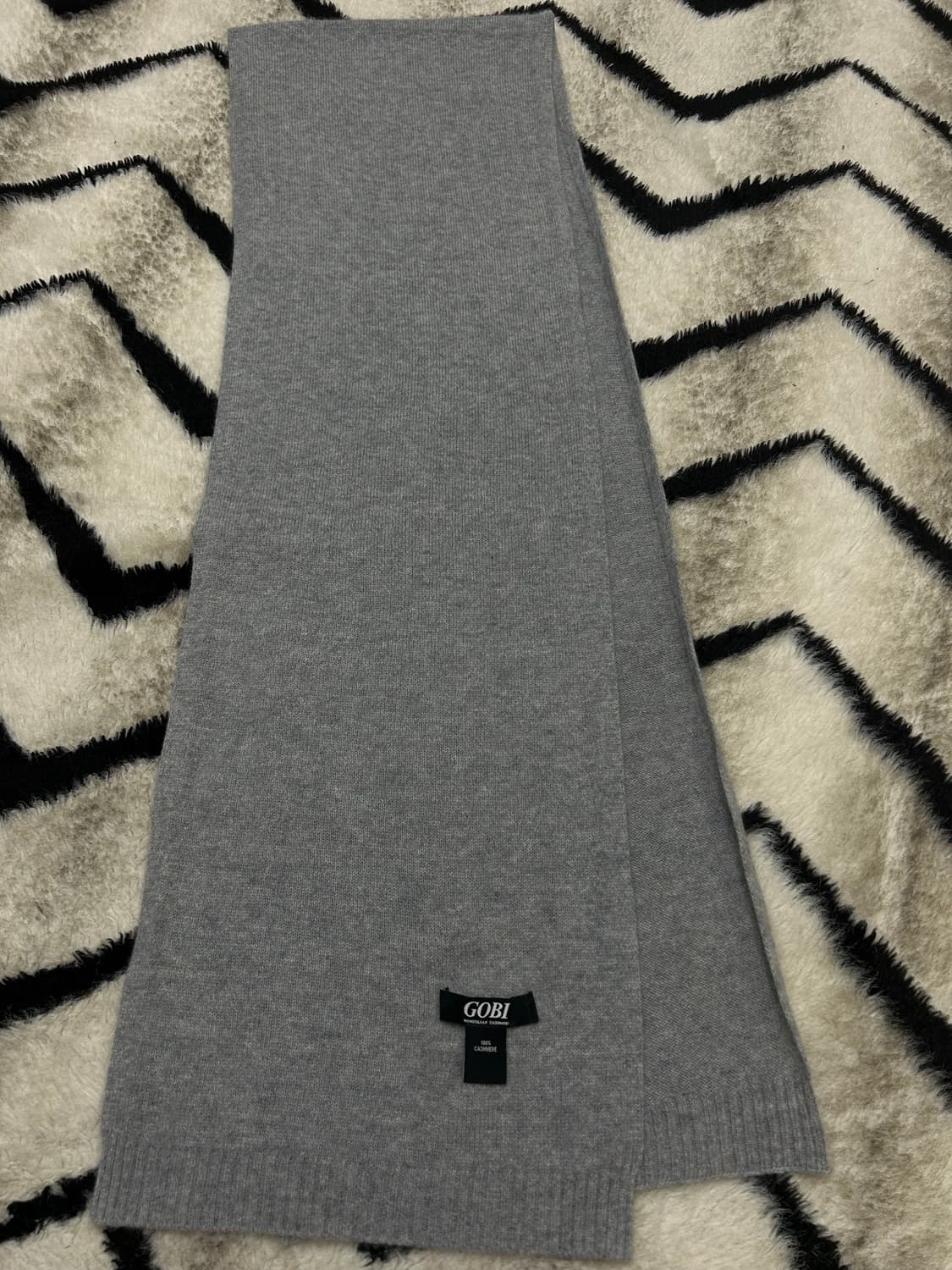 GOBI 고비 캐시미어 머플러/그레이 상품이미지2