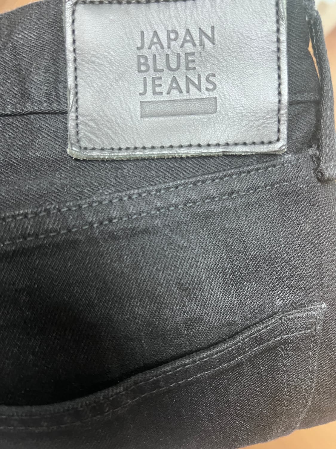 japan blue jeans 셀비지 데님 블랙 상품이미지4