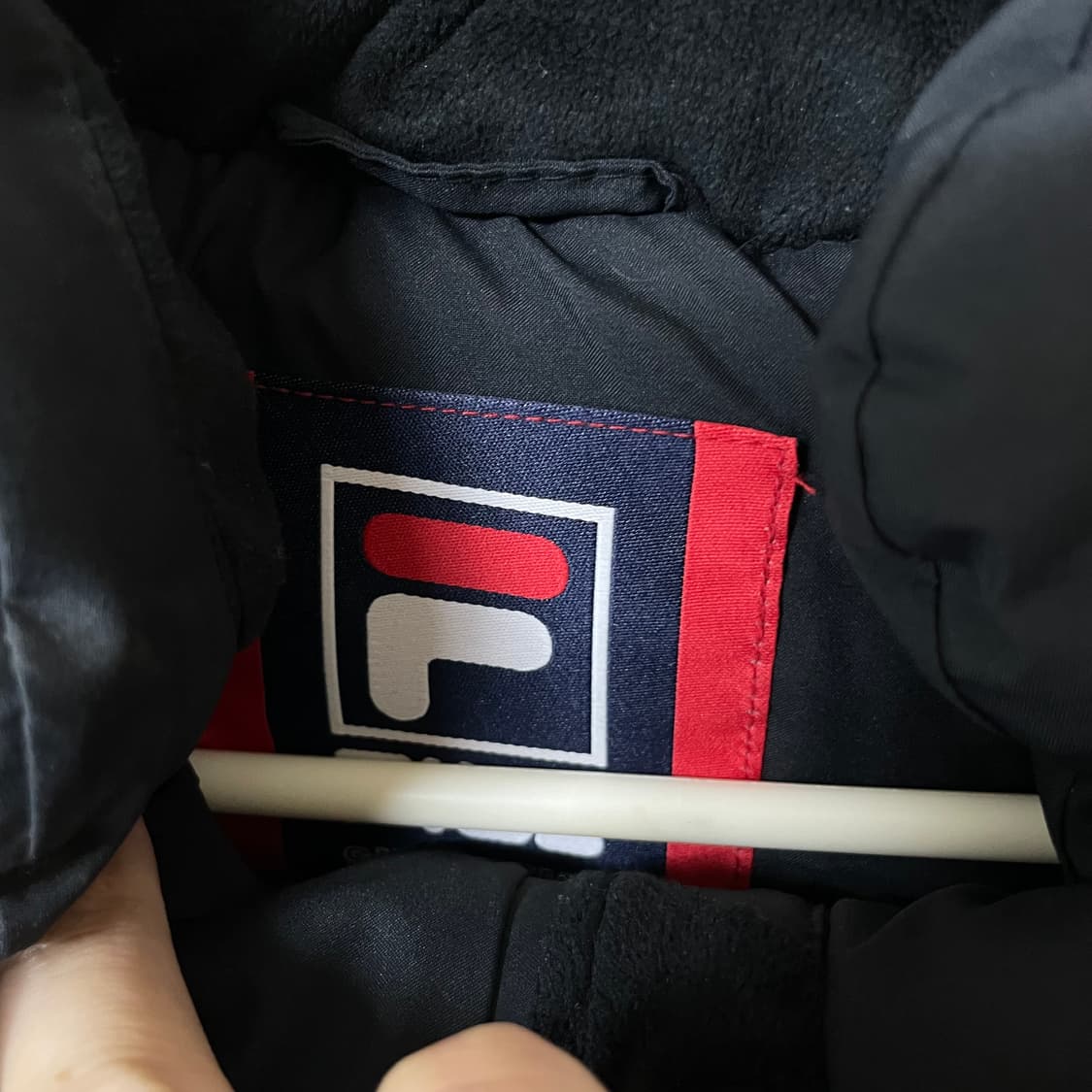 [ L ] 휠라 빅로고 프리미엄 덕다운 패딩 상품이미지4