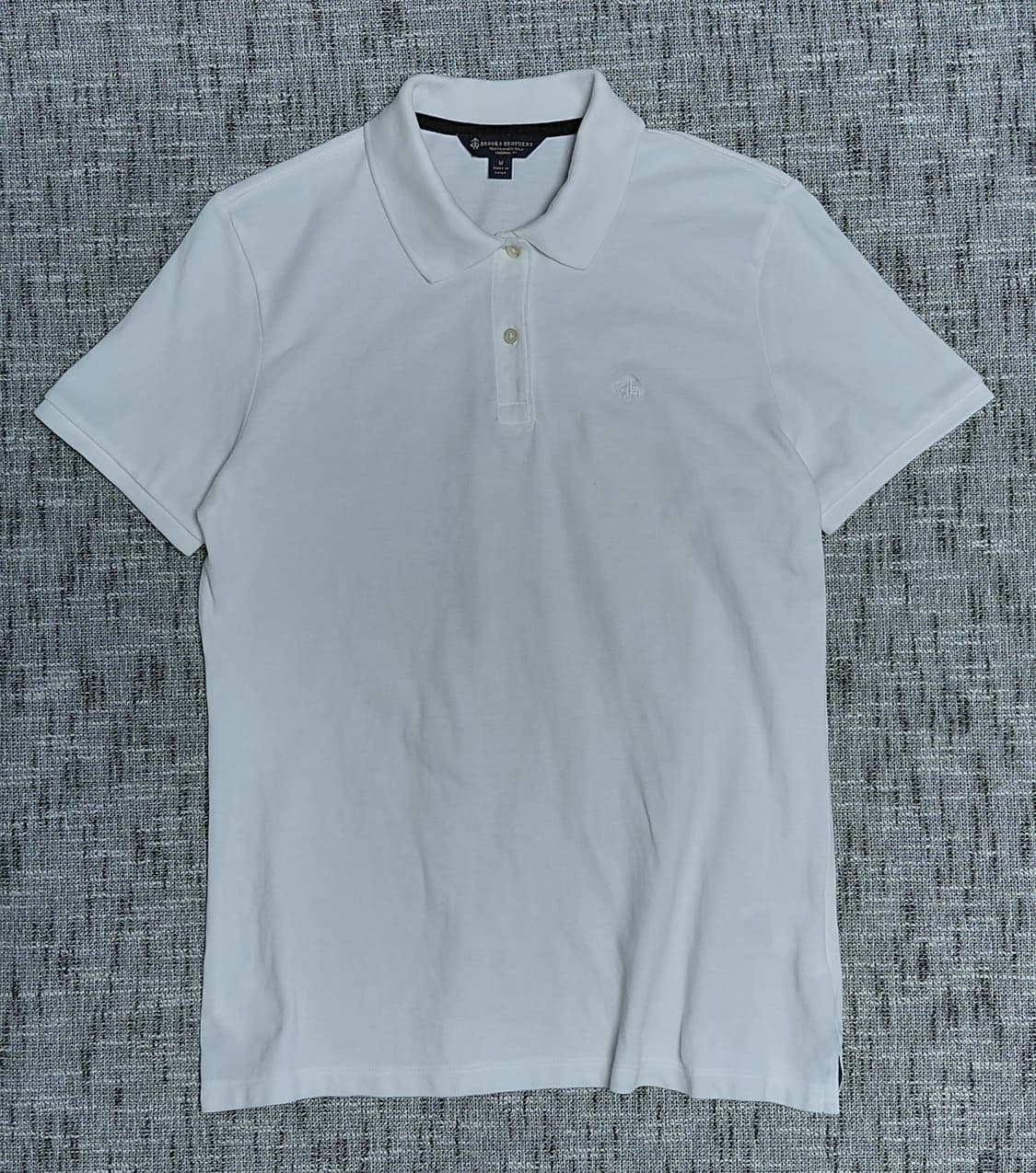 [90/M] 브룩스 브라더스 퍼포먼스 폴로 카라티 화이트-오리지널 핏 상품이미지2