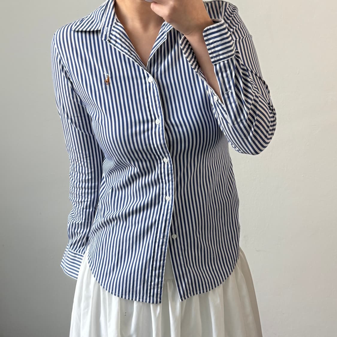 [6] 폴로 블루 스트라이프 셔츠 상품이미지2