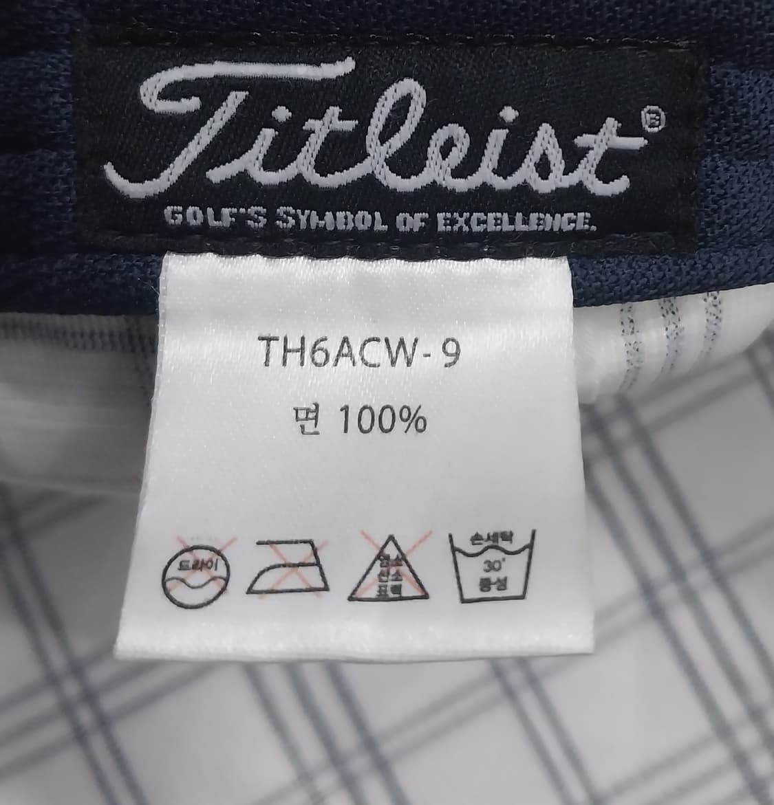 타이틀리스트 체크 골프 모자 상품이미지7