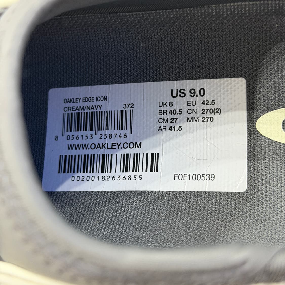 오클리 엣지 아이콘 크림 네이비 270 상품이미지7