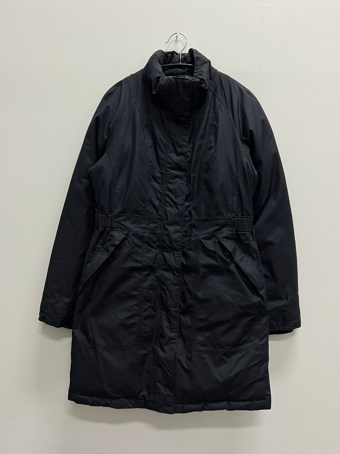 (S) 노스페이스 우먼스 하이벤트 구스다운 야상 패딩 자켓 블랙 상품이미지2