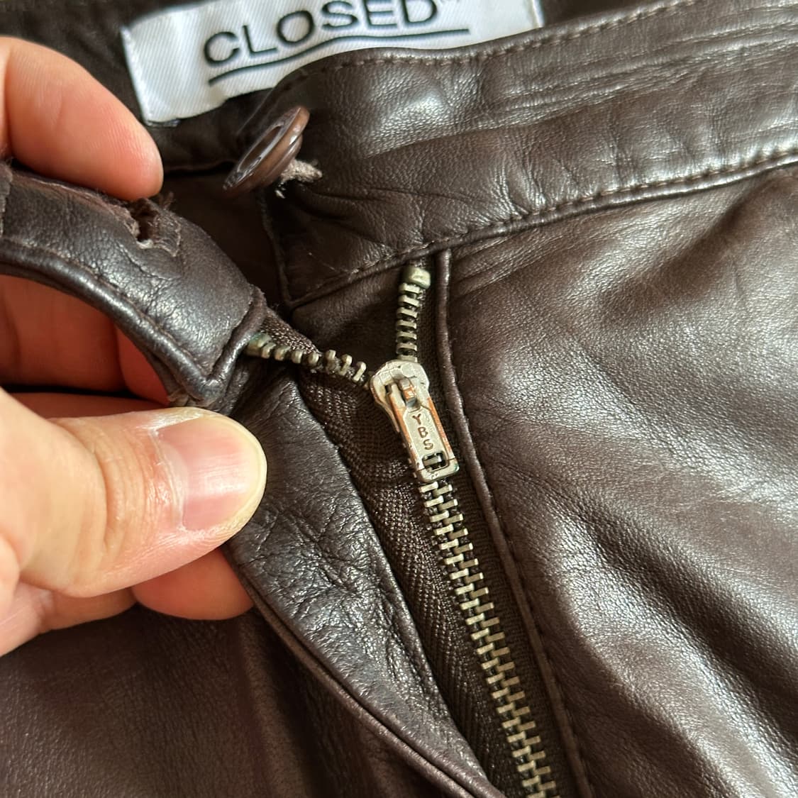 90’s Closed genuine leather pants 상품이미지7