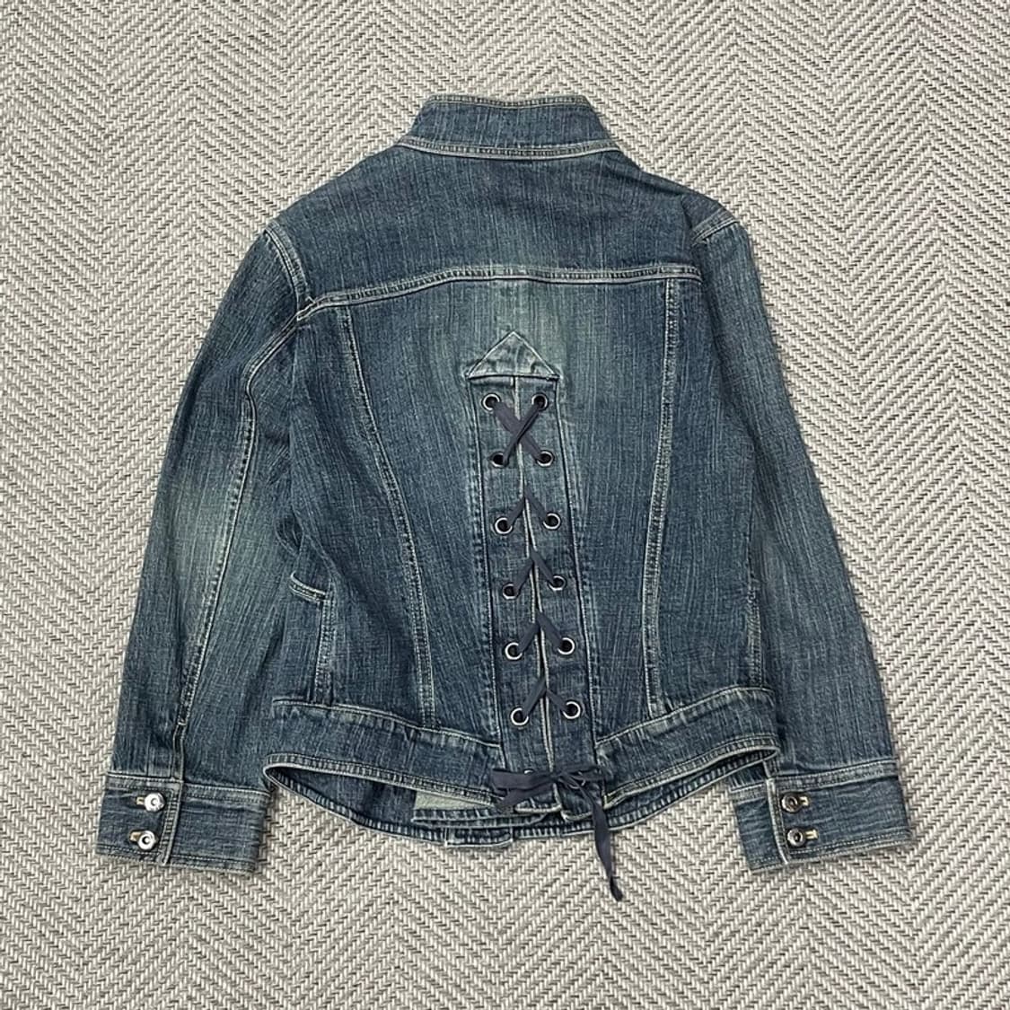 라젤로 하이넥 데님 자켓 v0081 상품이미지2