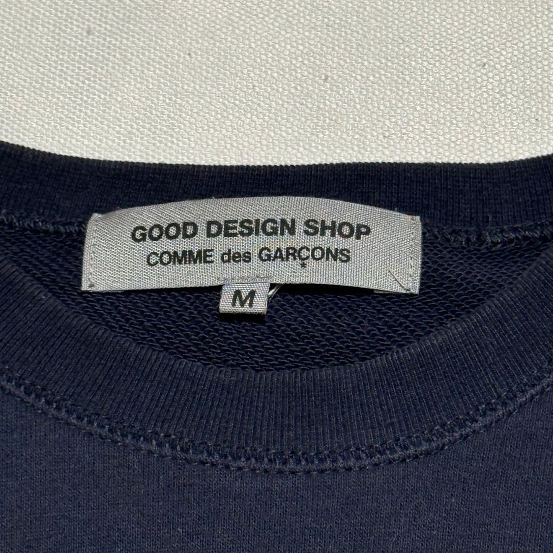 M 꼼데가르송 CDG 로고 네이비 맨투맨 상품이미지4