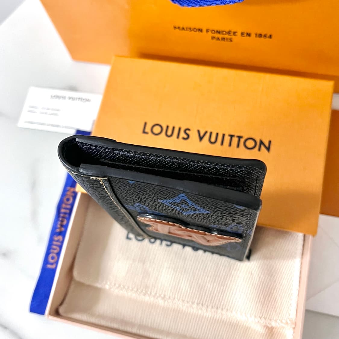 [S급/한정판] 루이비통 카드지갑 포켓 오거나이저 블루 M81789 상품이미지6