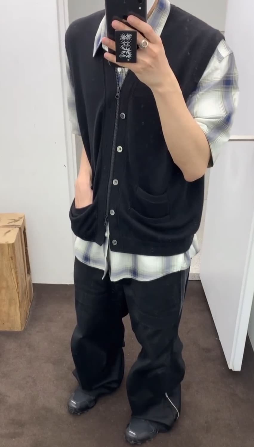 3) 해칭룸 full zip knit vest 상품이미지2