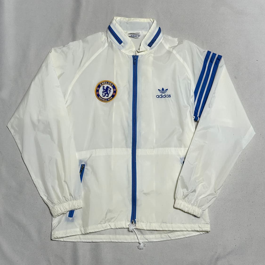 S 아디다스 첼시 올드스쿨 화이트 바람막이 상품이미지2